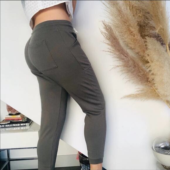 OLD NAVY Olive Green Sweatpants Joggers Pants French Terry Ankle Drawstring M - Picture 11 of 16